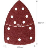 Darrahopens Tools > Other Tools > Sanding Accessories Triangular sandpaper sheets, 40-pack for Bosch PSM 160 A/PSM 80, 105x152mm, grit P40/60/80/120/180, compatible with Bosch
