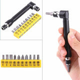 Darrahopens Tools > Other Tools > Screwdrivers 10 pcs Screwdriver L-Shaped Extension Handle Double Head Hex Socket Screwdriver Torx Slotted Screwdriver Kit Hand Tool