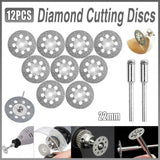 Darrahopens Tools > Other Tools > Screwdrivers 12PCS Diamond Cut Discs Blades Drill Bit Set for Dremel Rotary Tool Multi Use