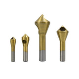 Darrahopens Tools > Other Tools > Screwdrivers 4PCS HSS Countersink Chamfer Drill Bit Set Titanium Coated Deburring Tools