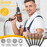 Darrahopens Tools > Other Tools > Screwdrivers 5Pcs Dry Diamond Core Drill Bit 6mm HoleSaw Cut Marble Tile Porcelain Granite