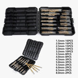 Darrahopens Tools > Other Tools > Screwdrivers 99X HSS Titanium Drill Bit Tool Set 1.5-8mm Twist Drill For Wood Metal Grooving