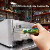 Darrahopens Tools > Other Tools > Screwdrivers Green and Yellow 11-Piece Magnetic Screwdriver Bit Set - Chrome Vanadium Steel Bits, Ergonomic Handle, 7mm Hex Shank - Multi-Purpose DIY Tool Kit for Home, Auto Repair, Electronics