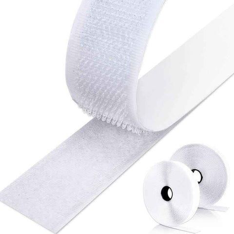 Double Sided Adhesive Tape for Sewing Carpet and Fabric, White, 5 m x 2 cm