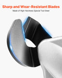 Darrahopens Tools > Other Tools > Tape VEVOR Metal Shear/Cutter Drill Attachment, Sheet Metal Cutter with 360-Degree Pivoting Head, Sharp Blades,Ideal for 18 GA Galvanized Steel, 20 GA Stainless Steel, Aluminum Plate, Plastic, Cardboard