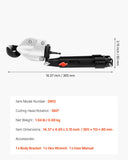 Darrahopens Tools > Other Tools > Tape VEVOR Metal Shear/Cutter Drill Attachment, Sheet Metal Cutter with 360-Degree Pivoting Head, Sharp Blades,Ideal for 18 GA Galvanized Steel, 20 GA Stainless Steel, Aluminum Plate, Plastic, Cardboard