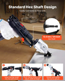 Darrahopens Tools > Other Tools > Tape VEVOR Metal Shear/Cutter Drill Attachment, Sheet Metal Cutter with 360-Degree Pivoting Head, Sharp Blades,Ideal for 18 GA Galvanized Steel, 20 GA Stainless Steel, Aluminum Plate, Plastic, Cardboard