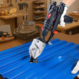 Darrahopens Tools > Other Tools > Tape VEVOR Metal Shear/Cutter Drill Attachment, Sheet Metal Cutter with 360-Degree Pivoting Head, Sharp Blades,Ideal for 18 GA Galvanized Steel, 20 GA Stainless Steel, Aluminum Plate, Plastic, Cardboard