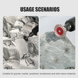 Darrahopens Tools > Other Tools > Tool Blades 10pcs 40mm Stone Engraving Saw Blades Corrugated Cutting Tools with Handle