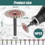 Darrahopens Tools > Other Tools > Tool Blades 10pcs 40mm Stone Engraving Saw Blades Corrugated Cutting Tools with Handle