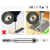Darrahopens Tools > Other Tools > Tool Blades 4X Self-Centering Drill Bits Hex Shank Pilot Door Drawer Hinge Hole Screw Guide