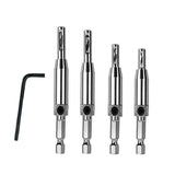 Darrahopens Tools > Other Tools > Tool Blades 4X Self-Centering Drill Bits Hex Shank Pilot Door Drawer Hinge Hole Screw Guide
