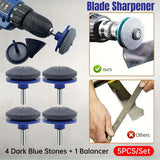 Darrahopens Tools > Other Tools > Tool Blades 5PCS Lawn Mower Blade Sharpener Wind Powered Balancer Hardware Sharpening Tool