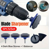 Darrahopens Tools > Other Tools > Tool Blades 5PCS Lawn Mower Blade Sharpener Wind Powered Balancer Hardware Sharpening Tool