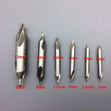 Darrahopens Tools > Other Tools > Tool Blades 6Pcs Combined Center Drill Countersink Bit Lathe Mill Tackle Kit High Speed