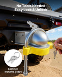 Darrahopens Tools > Other Tools > Tool Blades VEVOR Trailer Hitch Lock Kit, Fits for 46 mm, 50.8 mm, 58.7 mm Couplers, Heavy-Duty Anti-Theft Trailer Ball Lock with Keys, Prying-Resistant, Adjustable Height Design for RVs, Boats, Trailers
