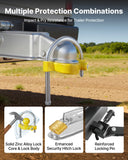 Darrahopens Tools > Other Tools > Tool Blades VEVOR Trailer Hitch Lock Kit, Fits for 46 mm, 50.8 mm, 58.7 mm Couplers, Heavy-Duty Anti-Theft Trailer Ball Lock with Keys, Prying-Resistant, Adjustable Height Design for RVs, Boats, Trailers