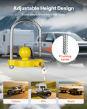 Darrahopens Tools > Other Tools > Tool Blades VEVOR Trailer Hitch Lock Kit, Fits for 46 mm, 50.8 mm, 58.7 mm Couplers, Heavy-Duty Anti-Theft Trailer Ball Lock with Keys, Prying-Resistant, Adjustable Height Design for RVs, Boats, Trailers