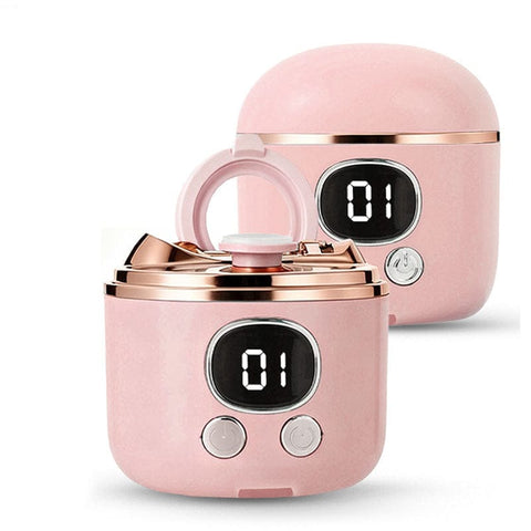 Darrahopens Tools > Other Tools > Tool Clamps & Vices 2-in-1 Electric Nail Clipper with Magnifying Glass & LED Light - Automatic Nail Trimmer & Polisher for Babies, Seniors & Adults - Safe USB Rechargeable Manicure Tool with Debris Storage - Pink