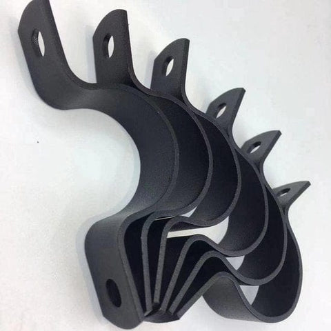 Darrahopens Tools > Other Tools > Tool Clamps & Vices Black U-Clamp - Metal Pipe Clamp - Double Hole Pipe Clamp DIY - U-Shaped Bracket (6 Pcs) (1/2 Inch)
