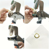 Darrahopens Tools > Other Tools > Tool Clamps & Vices Complete eyelet punch set with 200 10mm rings - Perfect for DIY tarps, faux leather, and waterproof fabric projects, sewing and crafting essentials