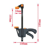 Darrahopens Tools > Other Tools > Tool Clamps & Vices Quick Woodworking Clip Bar Clamp F-Tyle Grip Quick Ratchet Release Squeeze Tools - Orange