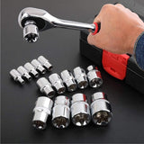 Darrahopens Tools > Other Tools > Tool Sockets 14 Piece E Torx Socket Set, E4 to E24 Hex Female Torx Wrench Socket and Bit