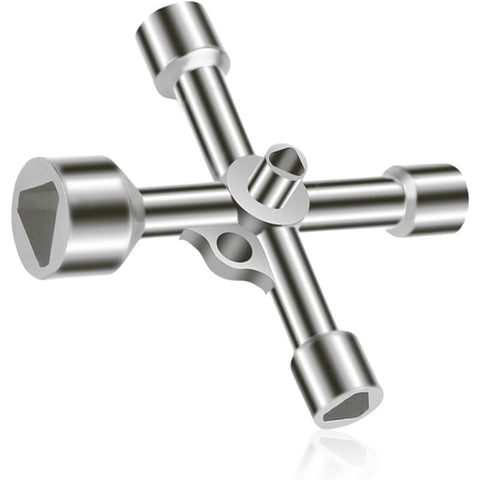 Darrahopens Tools > Other Tools > Tool Sockets 4-way Triangle Wrench Set 5 Sizes 7mm 10mm 12mm 13mm 18mm Inner Diameter for Electrical Cabinets Meters