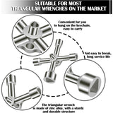 Darrahopens Tools > Other Tools > Tool Sockets 4-way Triangle Wrench Set 5 Sizes 7mm 10mm 12mm 13mm 18mm Inner Diameter for Electrical Cabinets Meters