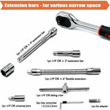 Darrahopens Tools > Other Tools > Tool Sockets 46 pcs Socket Set Chrome Vanadium 1/4" Adapter Set Socket Set For Car Diy
