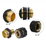 Darrahopens Tools > Other Tools > Tool Sockets American Standard 3/4 Inch Brass Quick Connect Garden Hose Adapter (4 Male & 4 Female)