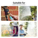 Darrahopens Tools > Other Tools > Tool Sockets American Standard 3/4 Inch Brass Quick Connect Garden Hose Adapter (4 Male & 4 Female)