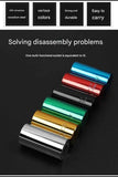 Silver Universal Socket Set 7-19mm - Steel Construction - Multi-function Magic Socket, Colorful Design, Lightweight 130g, Compatible with Power Drills, Versatile Tool for Home & Auto Repair