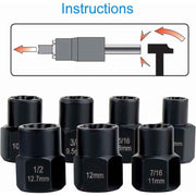 Darrahopens Tools > Other Tools > Tool Sockets Socket Sets, Nut Extractor, DAmaged Bolt Extractor Socket (13 pcs)