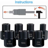 Darrahopens Tools > Other Tools > Tool Sockets Socket Sets, Nut Extractor, DAmaged Bolt Extractor Socket (13 pcs)