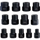 Darrahopens Tools > Other Tools > Tool Sockets Socket Sets, Nut Extractor, DAmaged Bolt Extractor Socket (13 pcs)