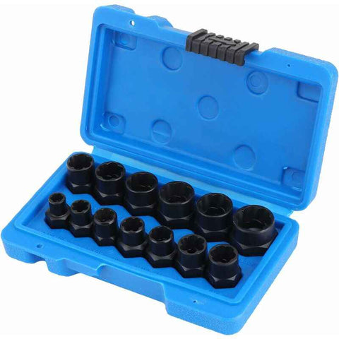 Darrahopens Tools > Other Tools > Tool Sockets Socket Sets, Nut Extractor, DAmaged Bolt Extractor Socket (13 pcs)