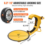Darrahopens Tools > Other Tools > Tool Sockets VEVOR Wheel Lock Clamp, 1 Pack Trailer Wheel Lock, Heavy-Duty Anti Theft Tire Lock, Adjustable Tire Boot Lock Tire Claw, Trailer Wheel Locks for RV Trailers, Cars, Trucks, SUVs