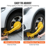 Darrahopens Tools > Other Tools > Tool Sockets VEVOR Wheel Lock Clamp, 1 Pack Trailer Wheel Lock, Heavy-Duty Anti Theft Tire Lock, Adjustable Tire Boot Lock Tire Claw, Trailer Wheel Locks for RV Trailers, Cars, Trucks, SUVs