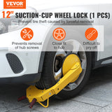 Darrahopens Tools > Other Tools > Tool Sockets VEVOR Wheel Lock Clamp, 1 Pack Trailer Wheel Lock, Heavy-Duty Anti Theft Tire Lock, Adjustable Tire Boot Lock Tire Claw, Trailer Wheel Locks for RV Trailers, Cars, Trucks, SUVs