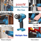 Darrahopens Tools > Power Tools 2000W Electric Hot Air Heat Gun with Nozzles Cordless Handheld For Makita 18V AU