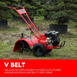 Darrahopens Tools > Power Tools 212CC Tiller Cultivator 4 Blades Rotating Tines Power Rotary Hoe Handheld