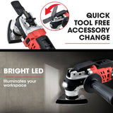 Darrahopens Tools > Power Tools Baumr-AG 20V Cordless Oscillating Multi-Tool Cutting Saw Battery Sander Kit Lithium Battery