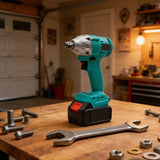 Darrahopens Tools > Power Tools > Chainsaws Powerful 350NM Brushless Impact Wrench Tool 1/4" Hexagonal Chuck For 18V Battery Builtin LED Light