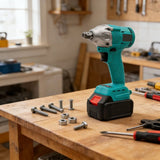 Darrahopens Tools > Power Tools > Chainsaws Powerful 350NM Brushless Impact Wrench Tool 1/4" Hexagonal Chuck For 18V Battery Builtin LED Light