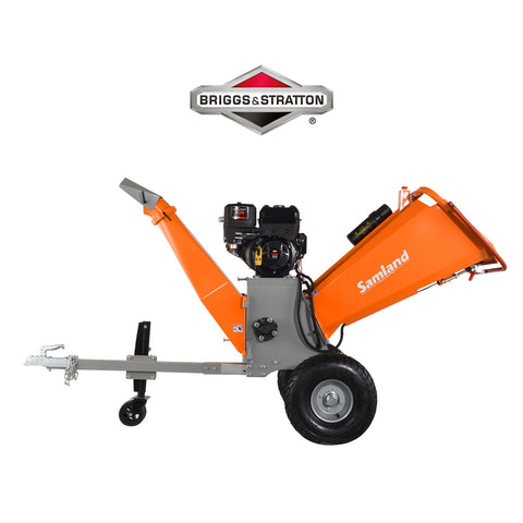 Darrahopens Tools > Power Tools > Chainsaws Samland 13.5hp B&S Gasoline Engine Tree Branch Wood Chipper Shredder (WC420BS)