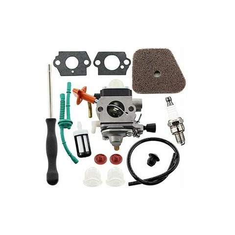 Darrahopens Tools > Power Tools > Chainsaws Stihl Carburetor Kit Compatible with FS87 FS90 FS100 FS110 FS130 HL95 HL100 HT100 HT101 KM90 KM100 KM110 SP90 Chainsaws with Air Filter and Fuel Line