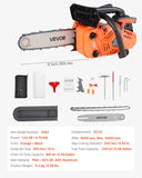 Darrahopens Tools > Power Tools > Chainsaws VEVOR 25 cc Gas Chainsaw, 305 mm Gas Powered Chainsaw, 0.75 kW Power Chain Saw with Non-Slip Handle, Gas-Powered Chainsaws with Dual Fuel Tanks, For Wood Cutting, Tree Trimming, and Land Clearing