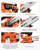 Darrahopens Tools > Power Tools > Chainsaws VEVOR 25 cc Gas Chainsaw, 305 mm Gas Powered Chainsaw, 0.75 kW Power Chain Saw with Non-Slip Handle, Gas-Powered Chainsaws with Dual Fuel Tanks, For Wood Cutting, Tree Trimming, and Land Clearing