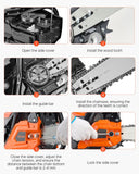 Darrahopens Tools > Power Tools > Chainsaws VEVOR 58 cc Gas Chainsaw, 508 mm Gas Powered Chainsaw, 2.0 kW Power Chain Saw with Non-Slip Handle, Gas-Powered Chainsaws with Dual Fuel Tanks, For Wood Cutting, Tree Trimming, and Land Clearing